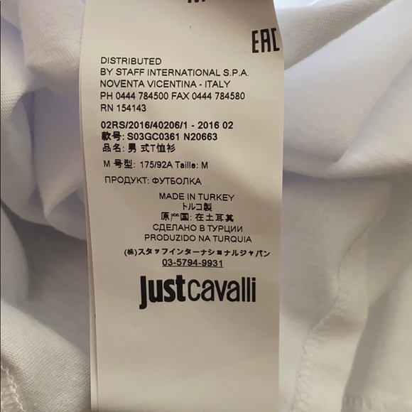 NWT Just Cavalli by Roberto Cavalli Lion T (M) - Picture 8 of 8